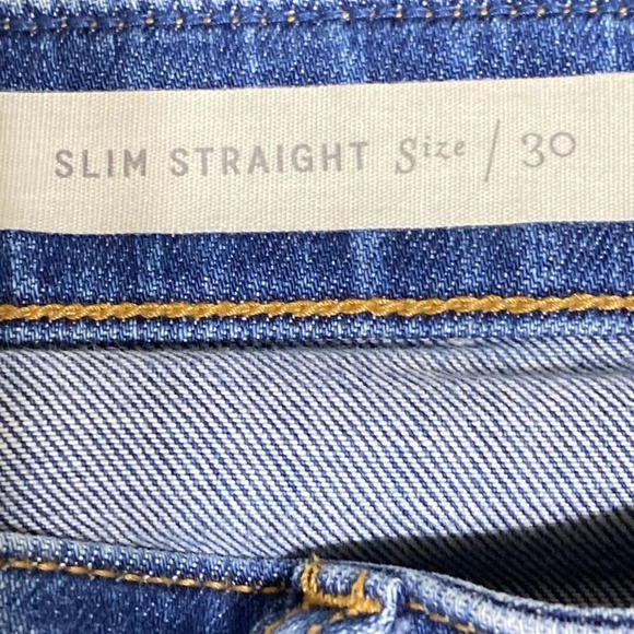 Anthro Pilcro and the Letterpress High Waisted Distressed Slim Straight Jeans 30 - Picture 8 of 9